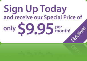 Sign up today for only $9.95 per month